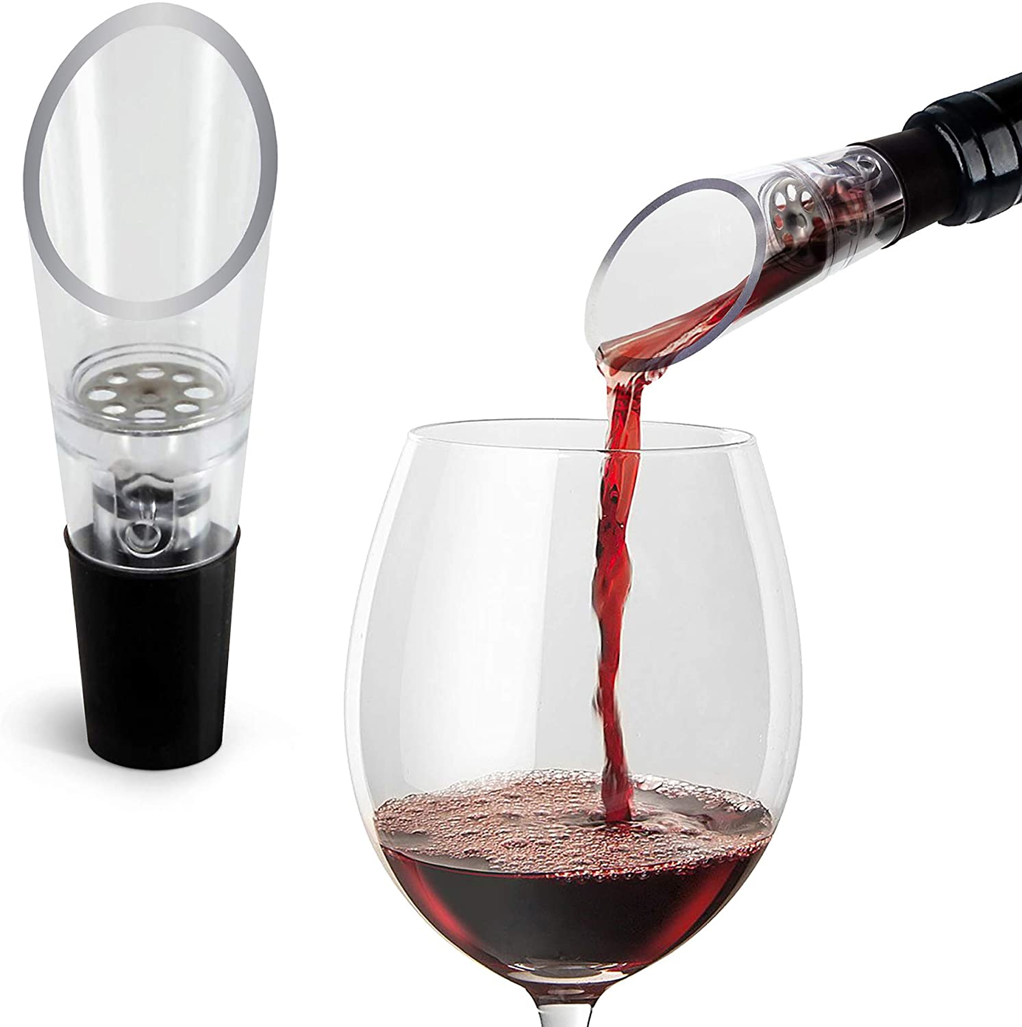 Wine Beer And Liquor - Aeratore per vino Versatore Decanter Bottiglie