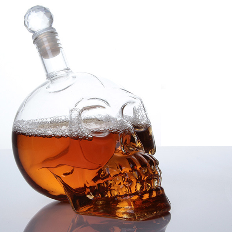 Wine Beer Spirit - Creativo testa di teschio Decanter bottiglia