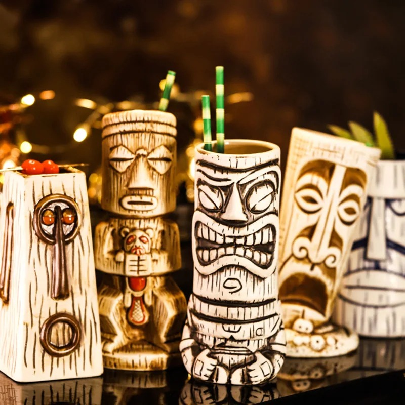 Wine Beer Juice - Tazza in ceramica creativa Shaman Totem