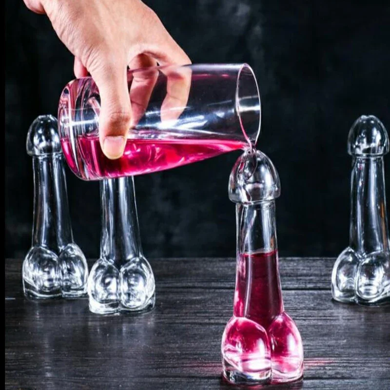 Wine Beer Juice - Bicchiere da vino creativo trasparente, succo