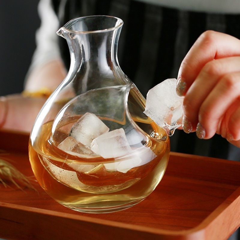 Wine Whiskey Beer - Caraffa in Cristallo Trasparente Senza Piombo,