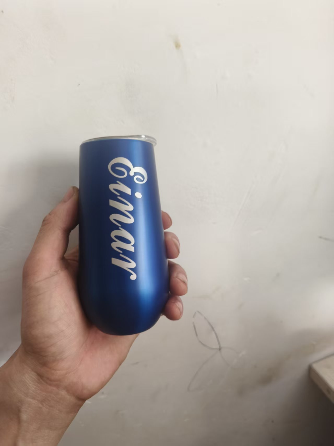 Beer Wine Glass Name - nome di matrimonio personalizzato Thermos in