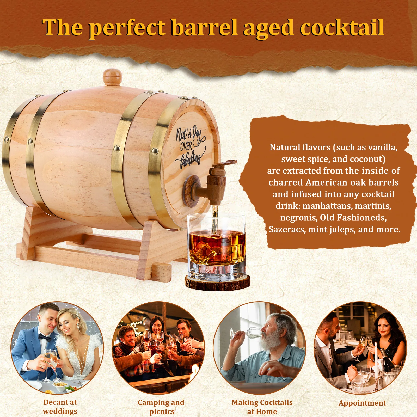Barile di whisky in legno da 3 - Wine Whiskey Beer recensione e prezzo