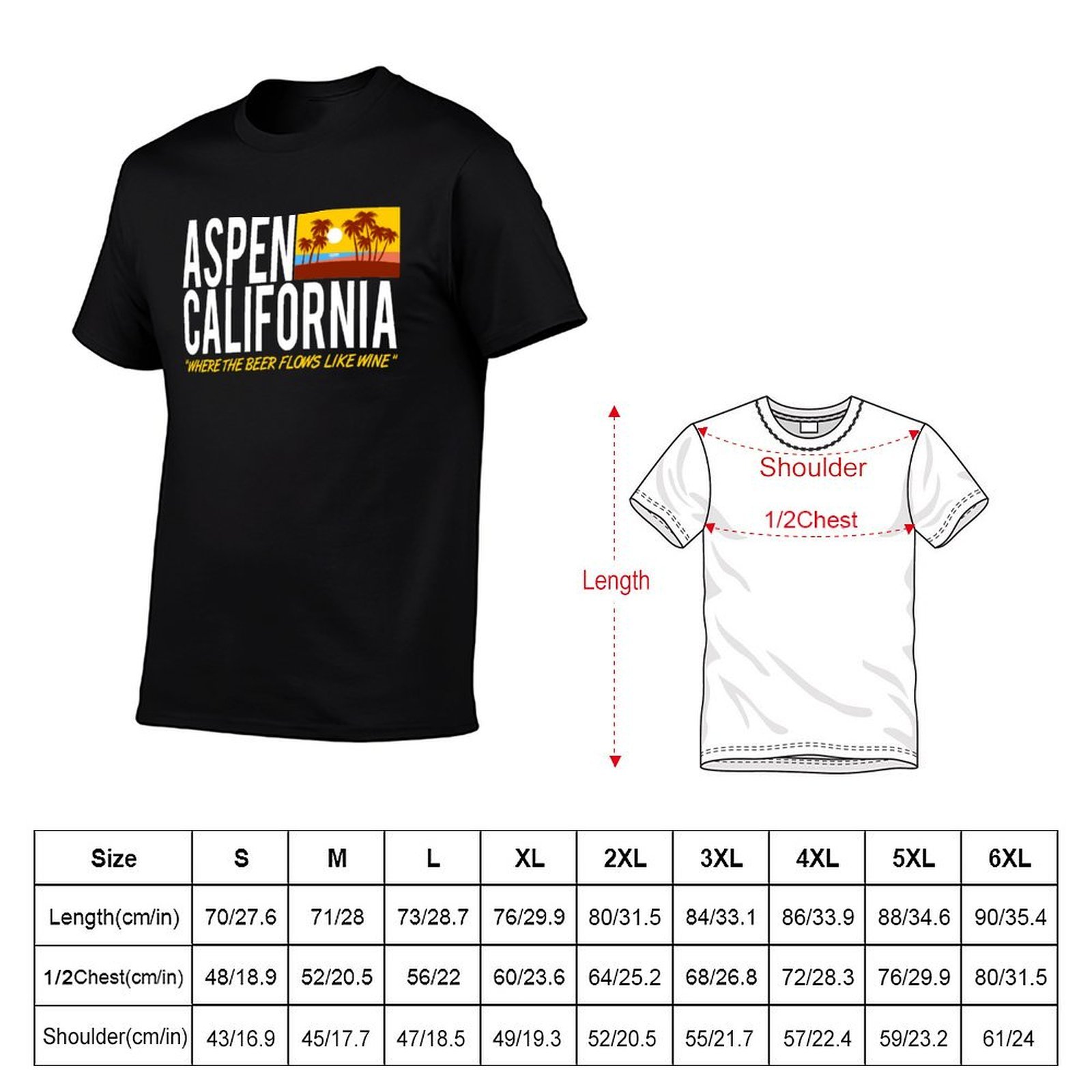 Aspen California - T-shirt con - Wine Like Beer recensione e prezzo