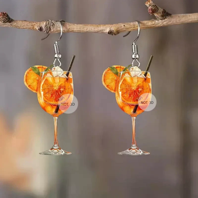 Orecchini di design piatto 2D  - Wine Beer Festival recensione e prezzo